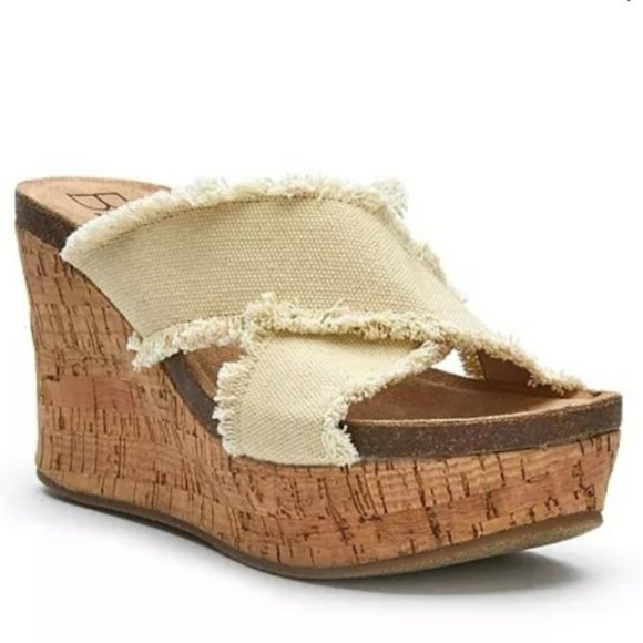Matisse Shoes - Beach by Matisse Sea Salt Wedge Sandals Black -5